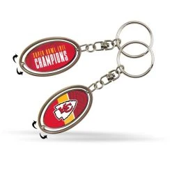 Great Branding Kansas City Chiefs Super Bowl LVII Spinner Schlüssanhänger