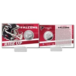 Highland Mint NFL Team History Silver Coin Card - Atlanta Falcons