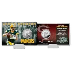 Highland Mint Aaron Rodgers Green Bay Packers NFL Silver Coin Card