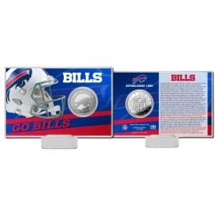 Highland Mint NFL Team History Silver Coin Card - Buffalo Bills