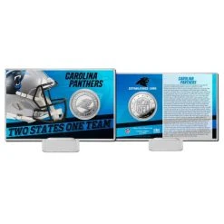 Highland Mint NFL Team History Silver Coin Card - Carolina Panthers