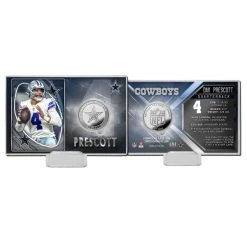 Highland Mint Dak Prescott Dallas Cowboys NFL Silver Coin Card