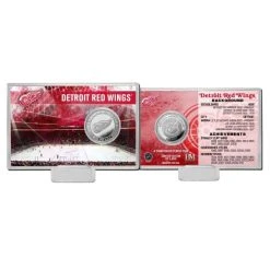 Highland Mint NHL Team History Silver Coin Card - Detroit Red Wings