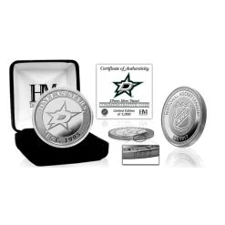 Highland Mint Dallas Stars NHL Commemorative Coin (39mm) Münze, Silber