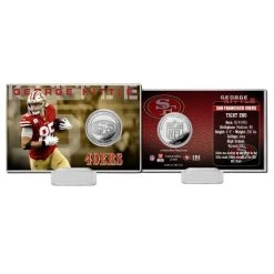 Highland Mint George Kittle San Francisco 49ers NFL Silver Coin Card