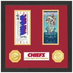 Highland Mint Kansas City Chiefs Super Bowl Championship Ticket Coin Bild