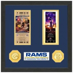 Highland Mint Los Angeles Rams Bowl Championship Ticket Coin Bild