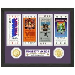 Highland Mint Minnesota Vikings Super Bowl Appearances Ticket Coin Bild