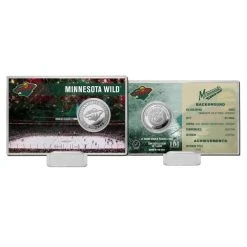 Highland Mint NHL Team History Silver Coin Card - Minnesota Wild