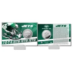 Highland Mint NFL Team History Silver Coin Card - New York Jets