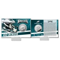 Highland Mint NFL Team History Silver Coin Card - Philadelphia Eagles
