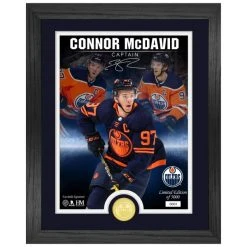 Highland Mint Connor McDavid Edmonton Oilers NHL Signature Coin Bild