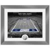Highland Mint New York Giants NFL Stadion Silber Coin Bild 40x33cm