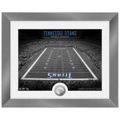 Highland Mint Tennessee Titans NFL Stadion Silber Coin Bild 40x33cm