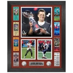 Highland Mint NFL Tom Brady 7x Time Super Bowl Champ Ticket Coin Bild
