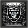 Highland Mint Las Vegas Raiders NFL Signature Logo Bild 33x33cm