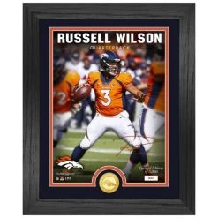 Highland Mint Russell Wilson Denver Broncos NFL Signature Coin Bild