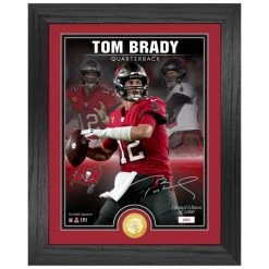 Highland Mint Tom Brady Tampa Bay Buccaneers NFL Signature Coin Bild