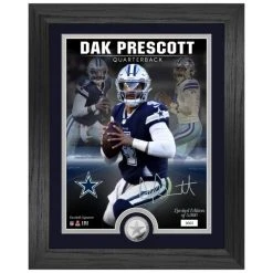 Highland Mint Dak Prescott Dallas Cowboys NFL Signature Coin Bild