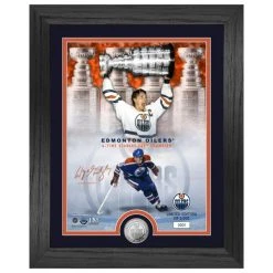 Highland Mint Wayne Gretzky Edmonton Oilers NHL Signature Coin Bild
