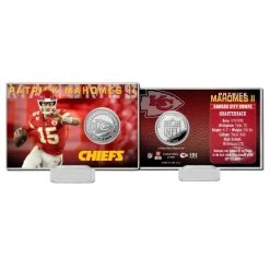 Highland Mint Patrick Mahomes Kansas City Chiefs NFL Silver Coin Card