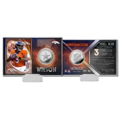 Highland Mint Russell Wilson Denver Broncos NFL Silver Coin Card