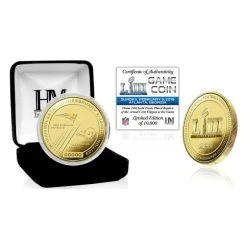 Highland Mint Super Bowl LIII Gold Flip Coin NFL Münze 39mm, Vergoldet
