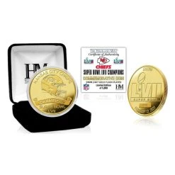 Highland Mint Kansas City Chiefs Super Bowl LVII Gold Coin Münze 39mm