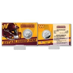 Highland Mint NFL Team History Silver Coin Card - Washington Commanders