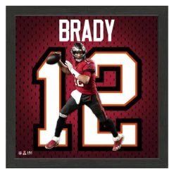 Highland Mint Tom Brady Tampa Bay Buccaneers Impact Jersey Frame Bild