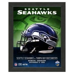 Highland Mint NFL Munich Game 2022 Seattle Seahawks Bild Fotorahmen