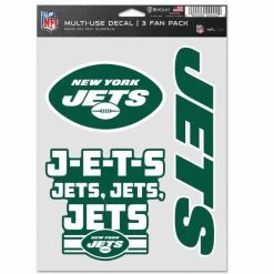 WinCraft NFL Aufkleber Multi-Use 3er Set 20x15cm - New York Jets