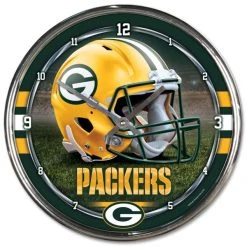 Green Bay Packers Wincraft Chrome NFL Wanduhr