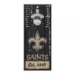 Wincraft Holzschild Mit Flaschenöffner - New Orleans Saints