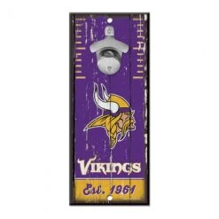 Wincraft Holzschild Mit Flaschenöffner - Minnesota Vikings