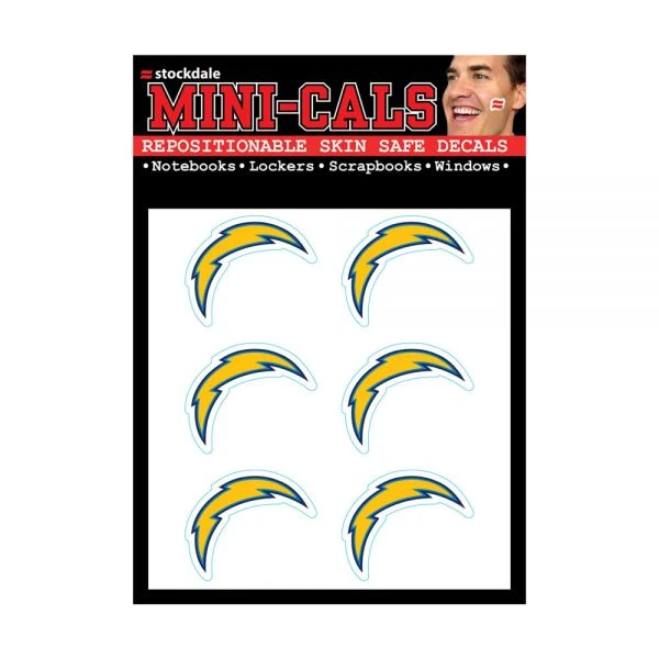 Wincraft 6er Gesicht Aufkleber 3cm - Los Angeles Chargers 1 Wincraft 6er Gesicht Aufkleber 3cm - Los Angeles Chargers