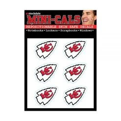 Wincraft 6er Gesicht Aufkleber 3cm - NFL Kansas City Chiefs