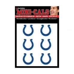 Wincraft 6er Gesicht Aufkleber 3cm - NFL Indianapolis Colts