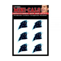Wincraft 6er Gesicht Aufkleber 3cm - NFL Carolina Panthers