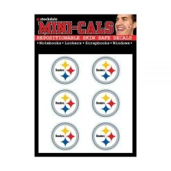 Wincraft 6er Gesicht Aufkleber 3cm - NFL Pittsburgh Steelers