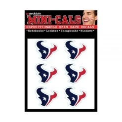 Wincraft 6er Gesicht Aufkleber 3cm - NFL Houston Texans